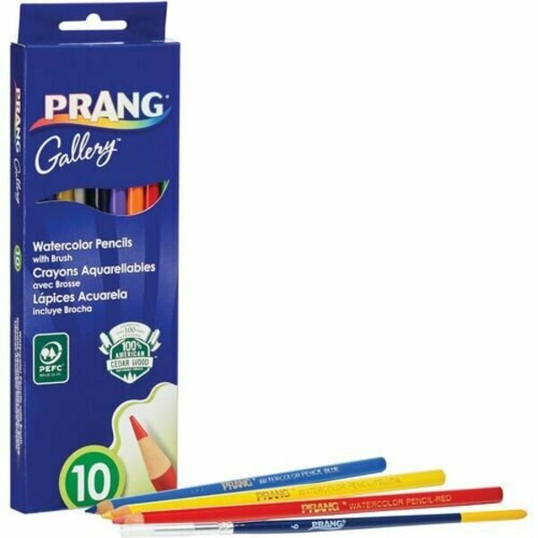 Dixon Ticonderoga Watercolor Pencils, Pre-sharpened, 10 Colors, AST, 10PK DIXX23650